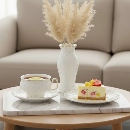 VILLA ITALIA Talerzyk deserowy porcelanowy 21 cm FIORELLA