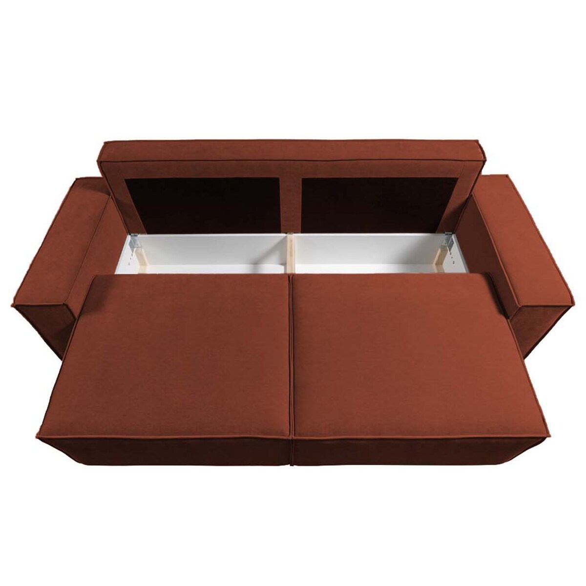 Melow 3-osobowa rozkładana sofa - pomarańczowa