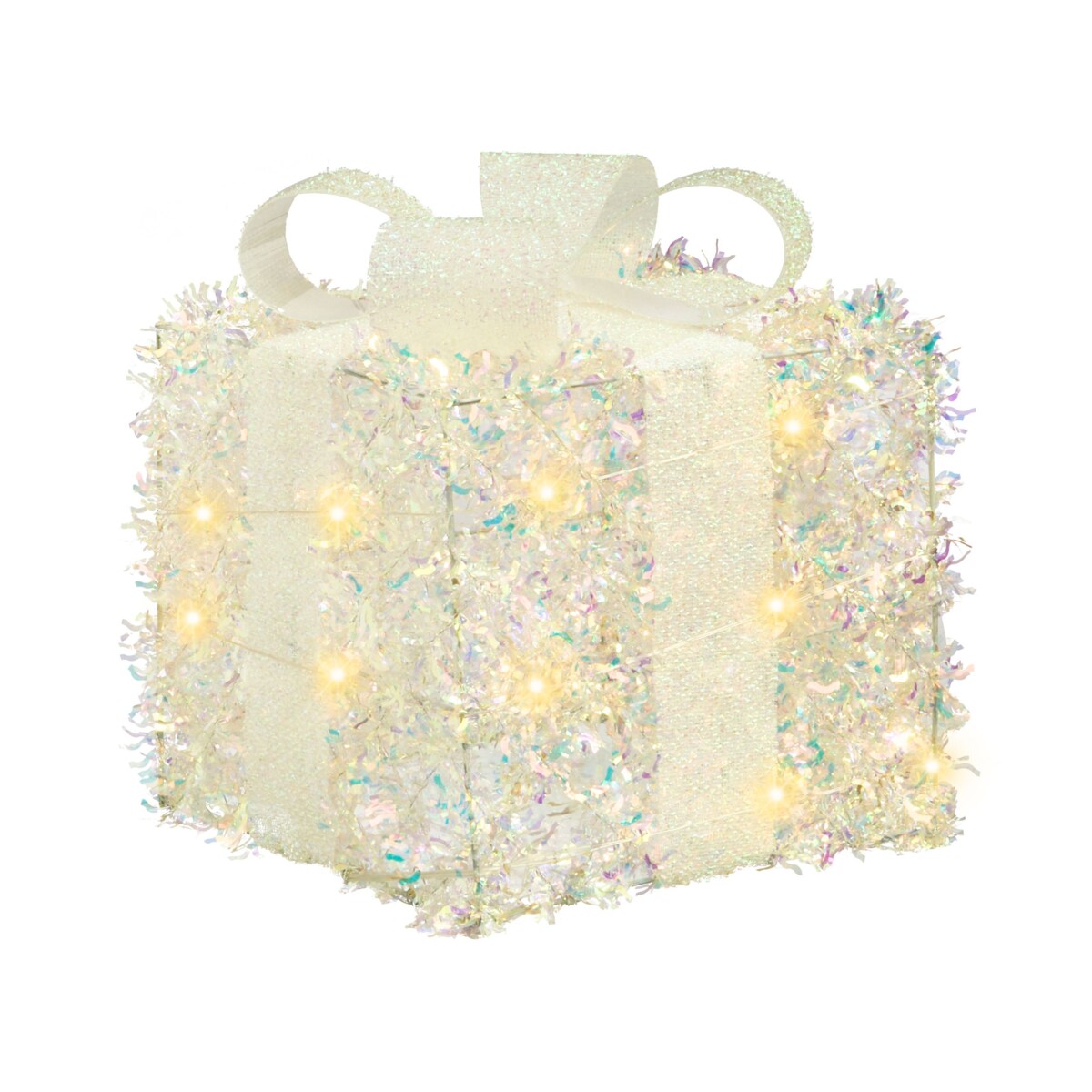 Zestaw 3 dekoracji świątecznych LED HALLANGEN Prezenty świąteczne 20/25/30 cm Kolorowy