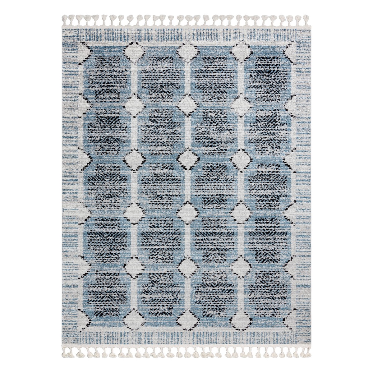 Dywan nowoczesny BELLE BR22A beż / niebieski 160x220 cm