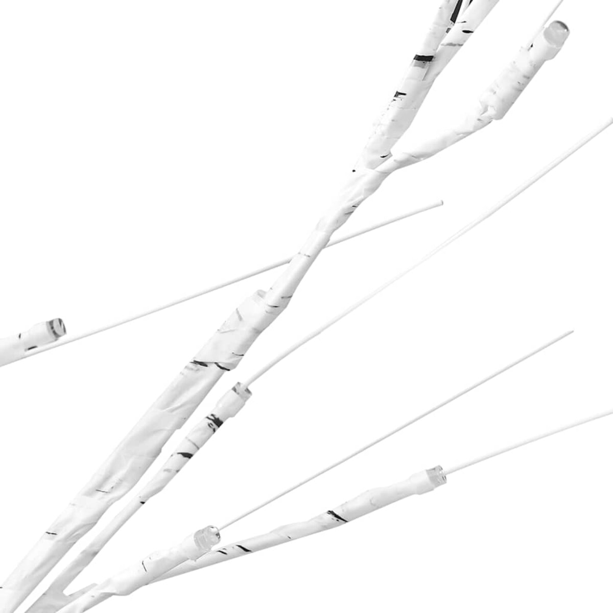 vidaXL Brzoza z oświetleniem, 240 ciepłych białych LED, 300 cm