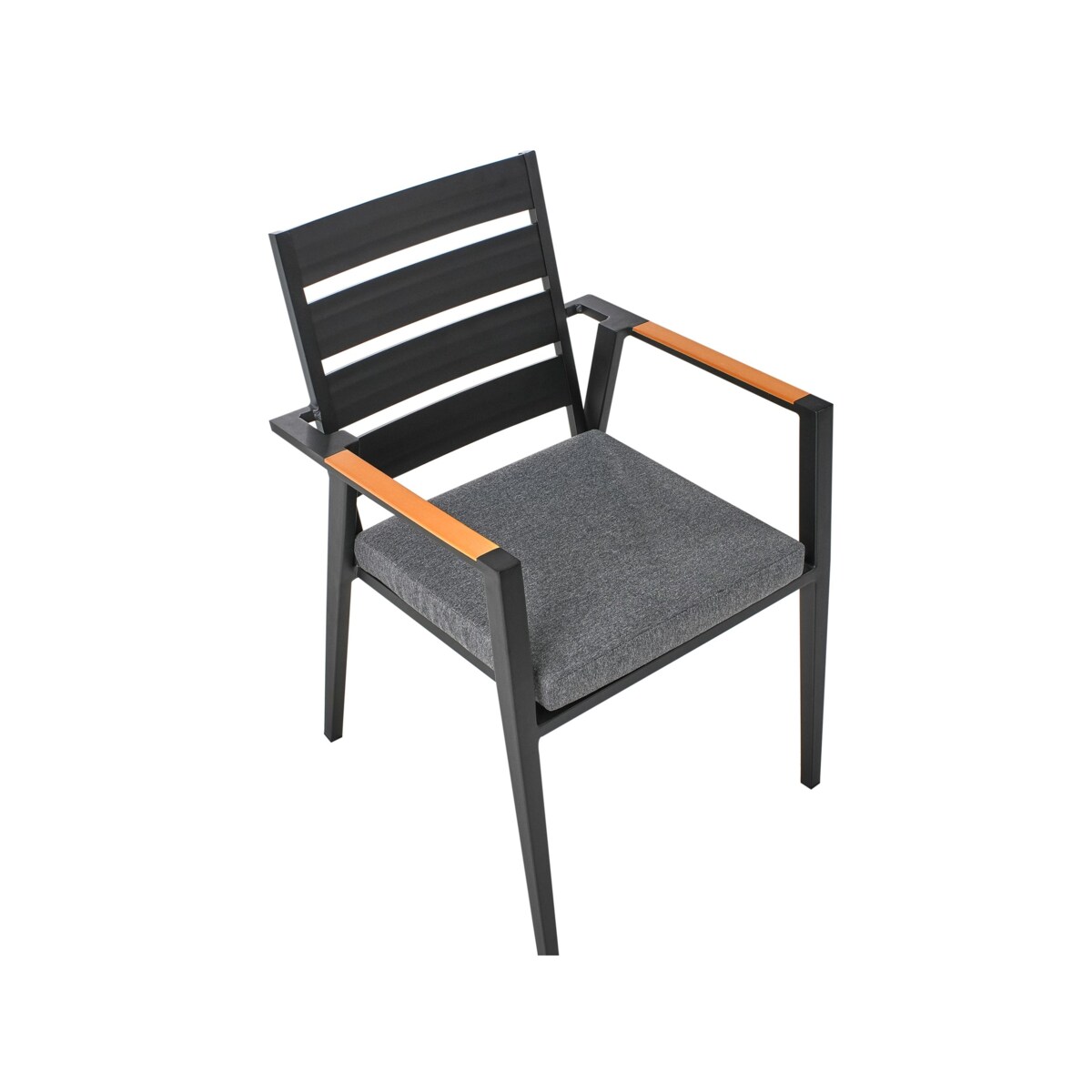 Zestaw ogrodowy dla 4 osób MALETTO/TAVIANO z poduszkami Metal Czarny