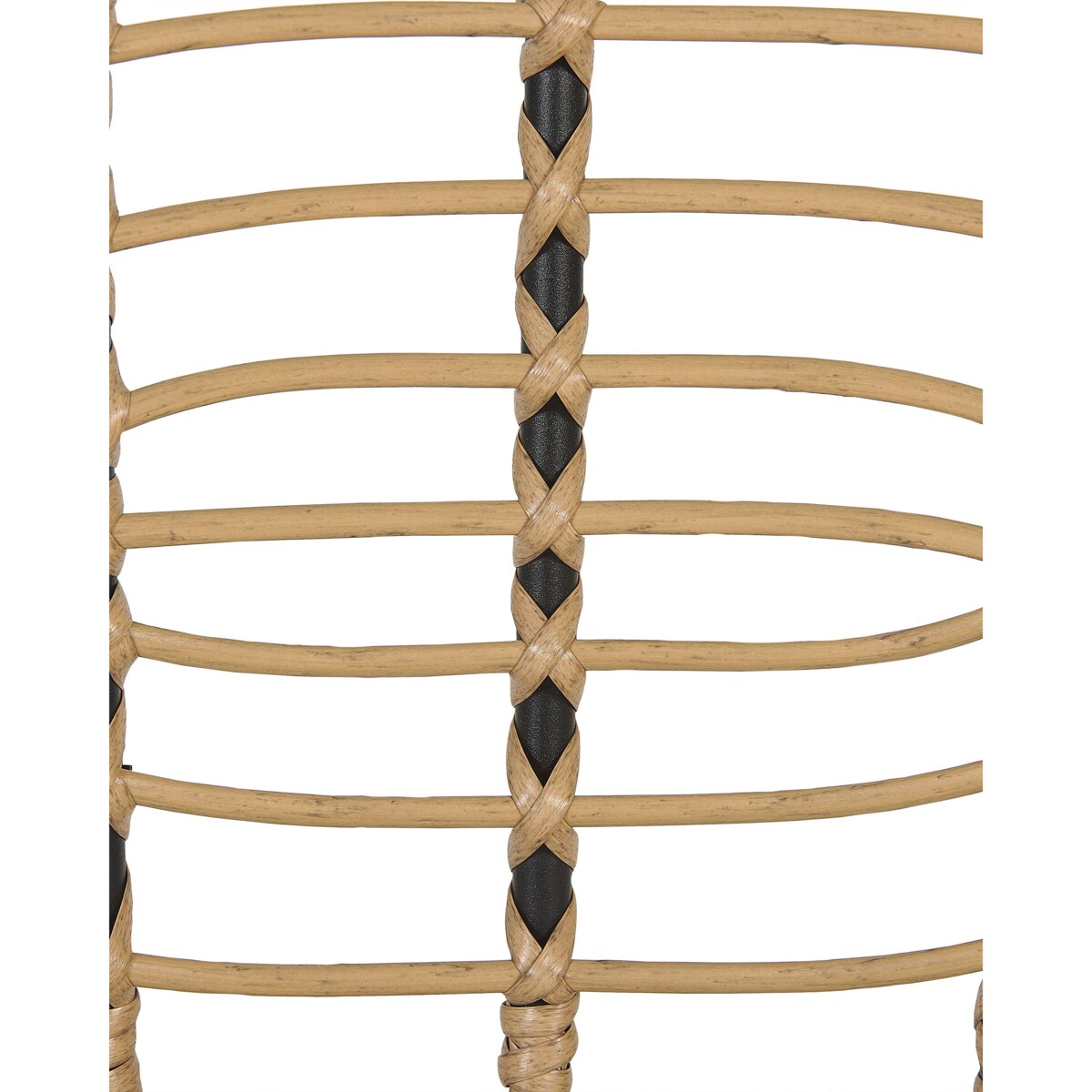 Zestaw 6 krzeseł ogrodowych z poduszkami PRATELLO Technorattan Naturalny