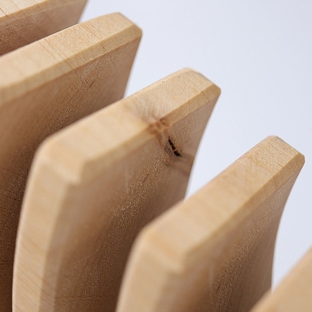 Tęcza Grimm's 12-elementowa - drewniane klocki naturalne 3+