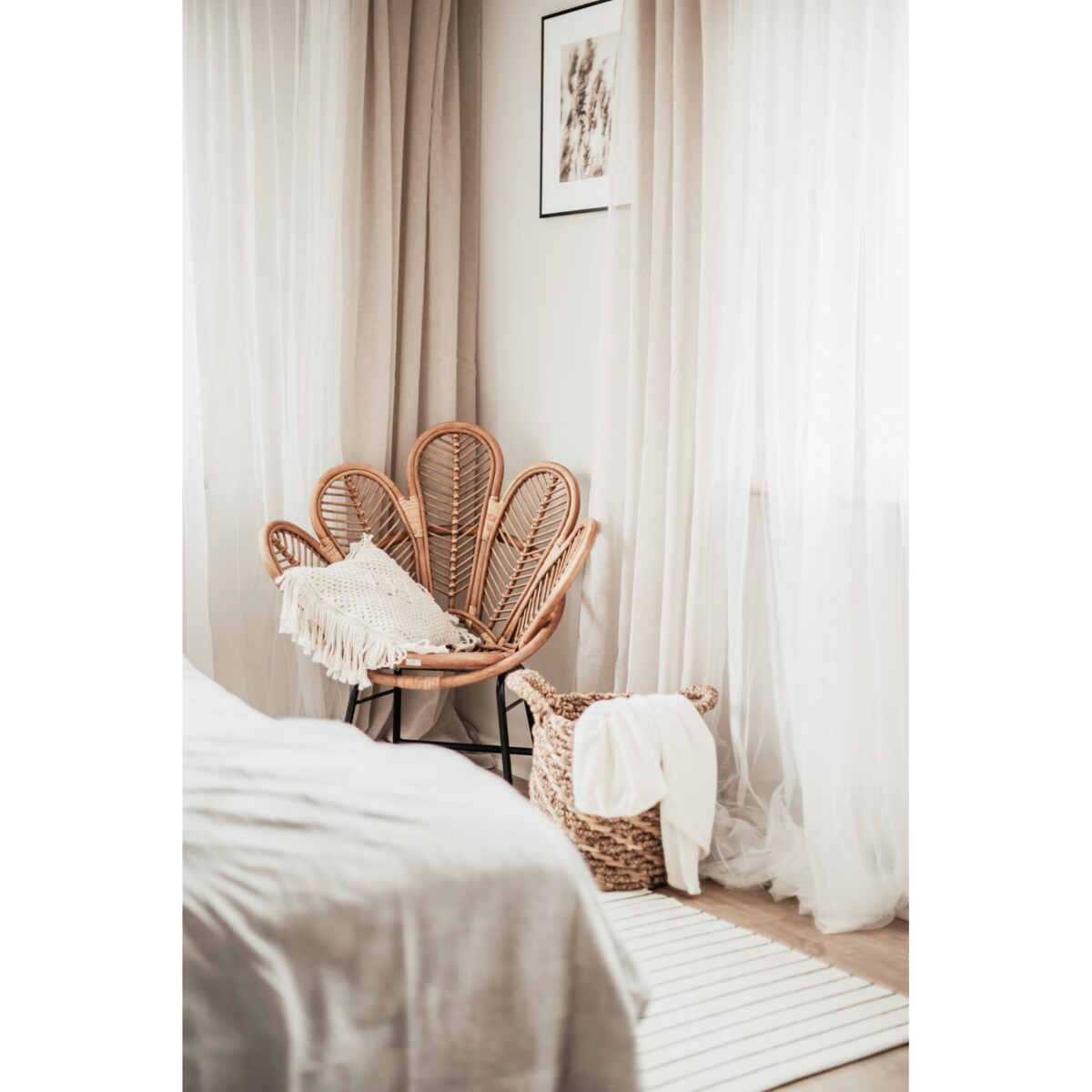 FOTEL RATTANOWY KWIAT KARMEL