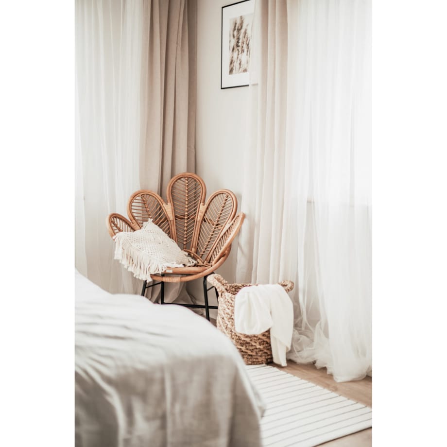 FOTEL RATTANOWY KWIAT KARMEL