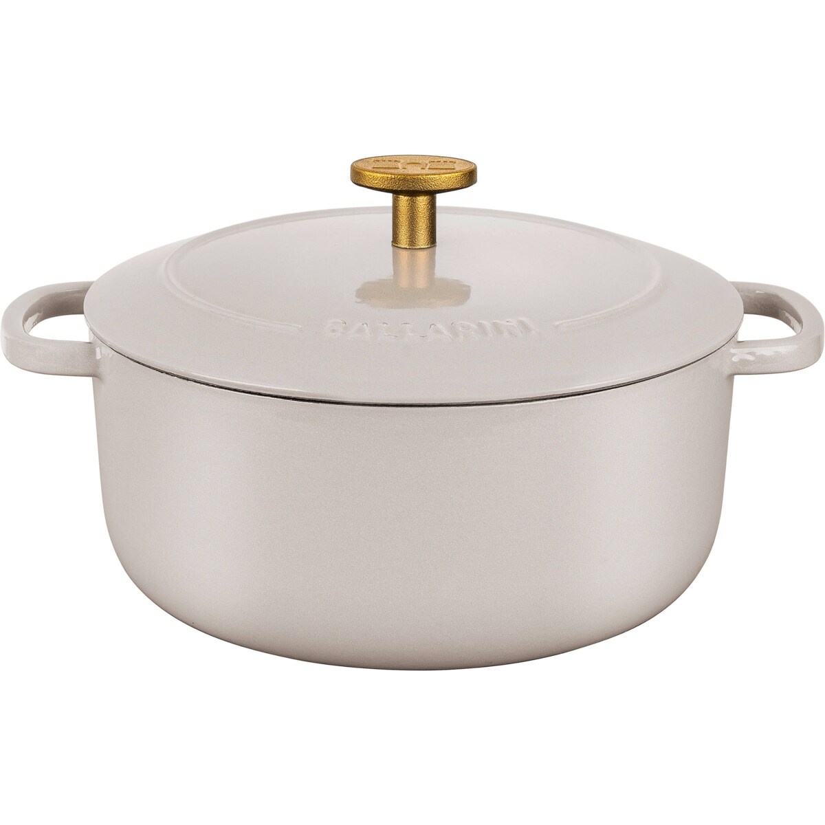 Garnek żeliwny okrągły Ballarini Bellamonte - 4 ltr, Kość słoniowa