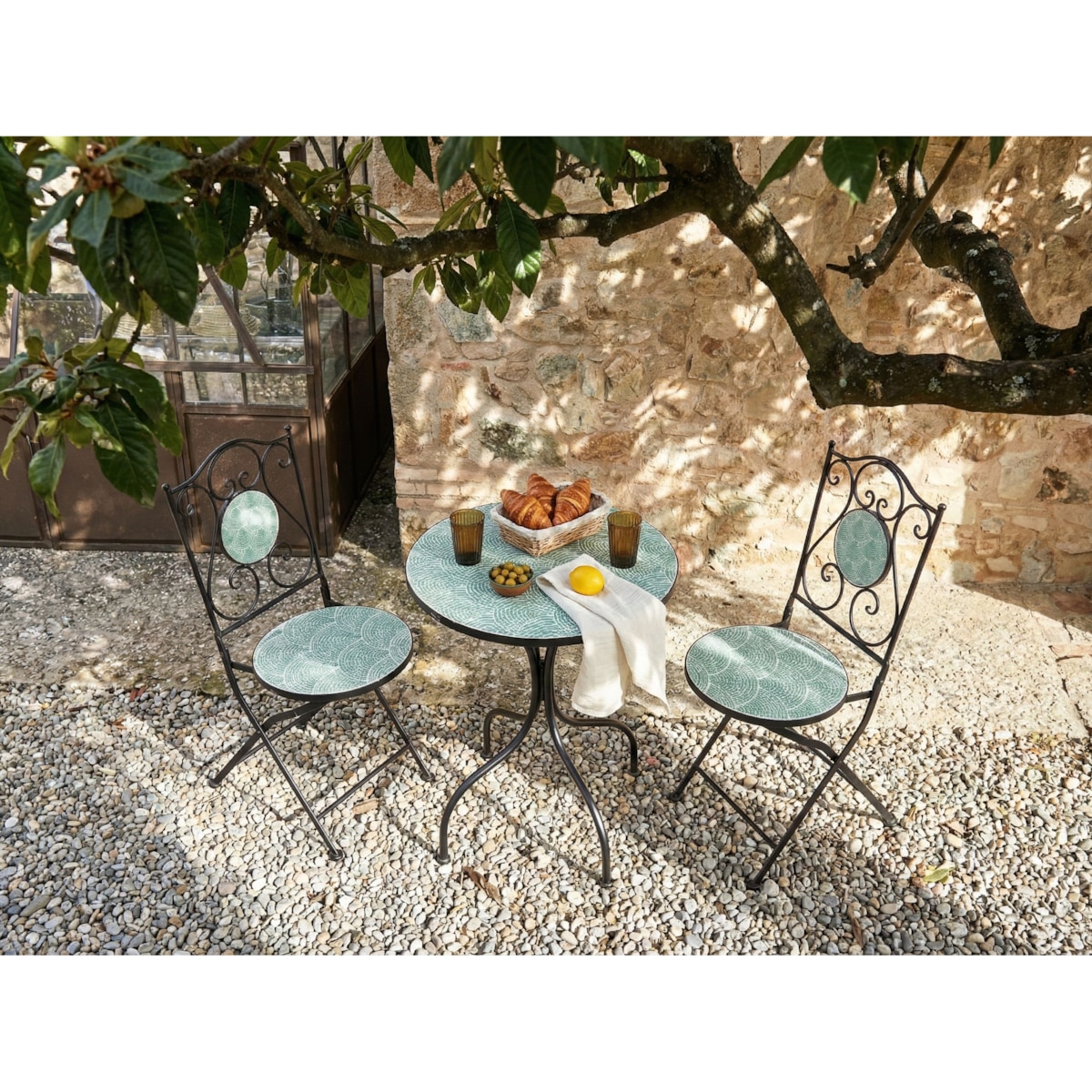 Stolik bistro ANAPO 60 cm 60 cm Metal Czarny