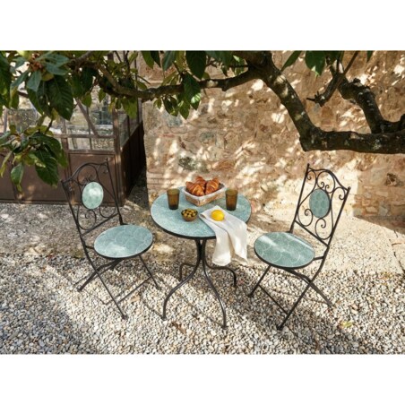 Stolik bistro ANAPO 60 cm 60 cm Metal Czarny