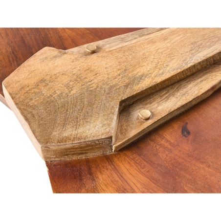 Dekoracja ścienna Słoń GAROUA Drewno mango 37 cm Brązowy
