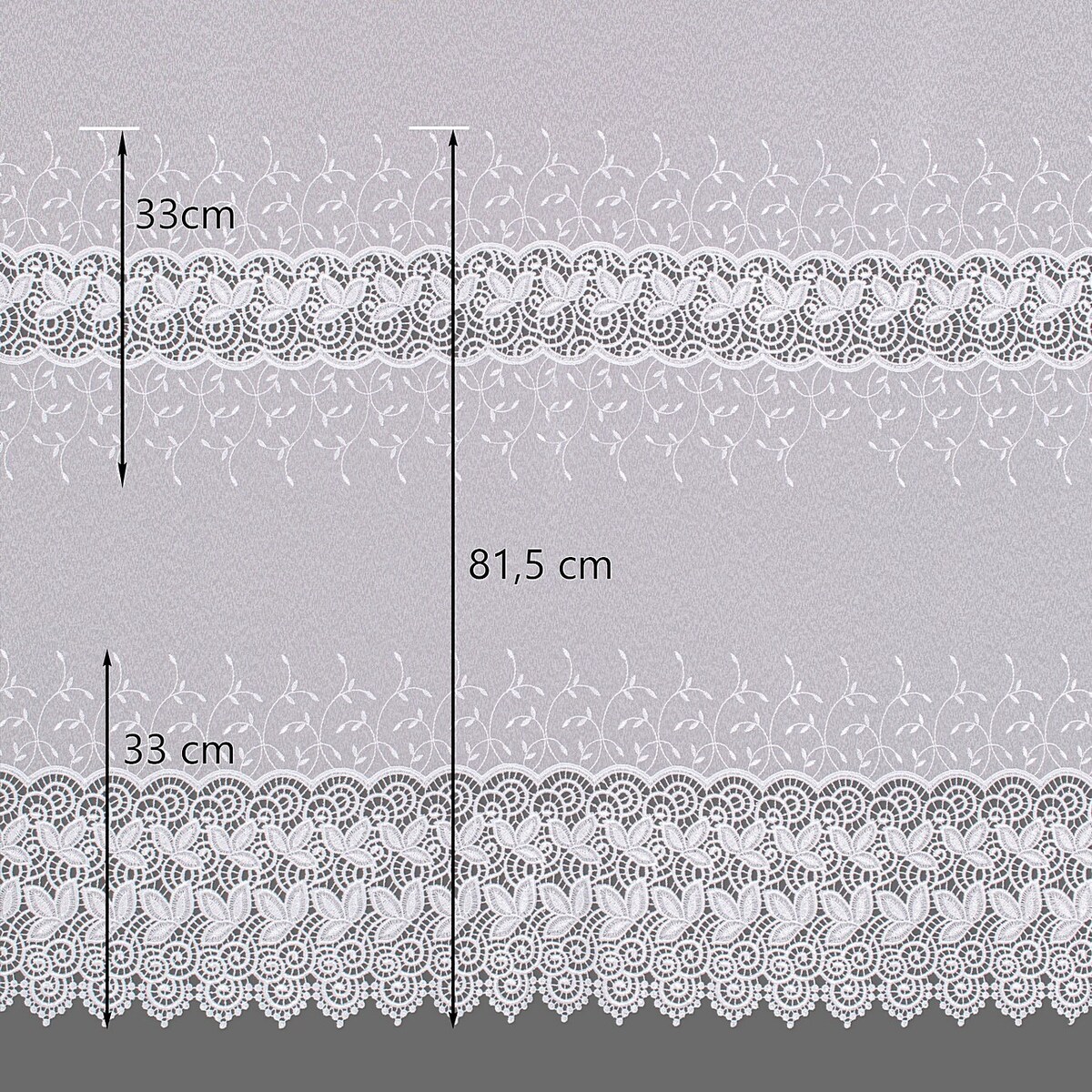 Firana na taśmie 300x245 biały ze wzorem