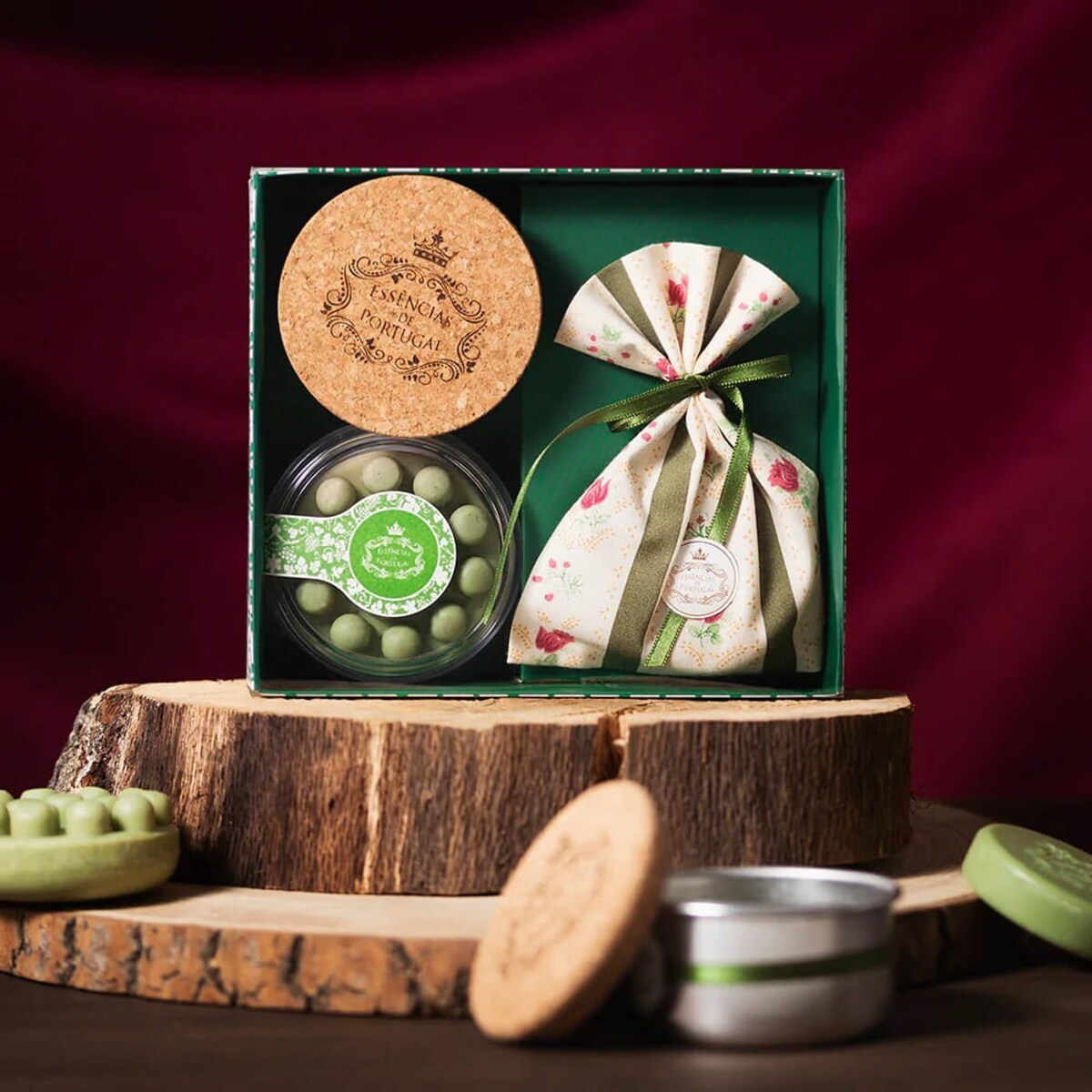 Eukaliptusowy zestaw Essencias de Portugal 4 mydła