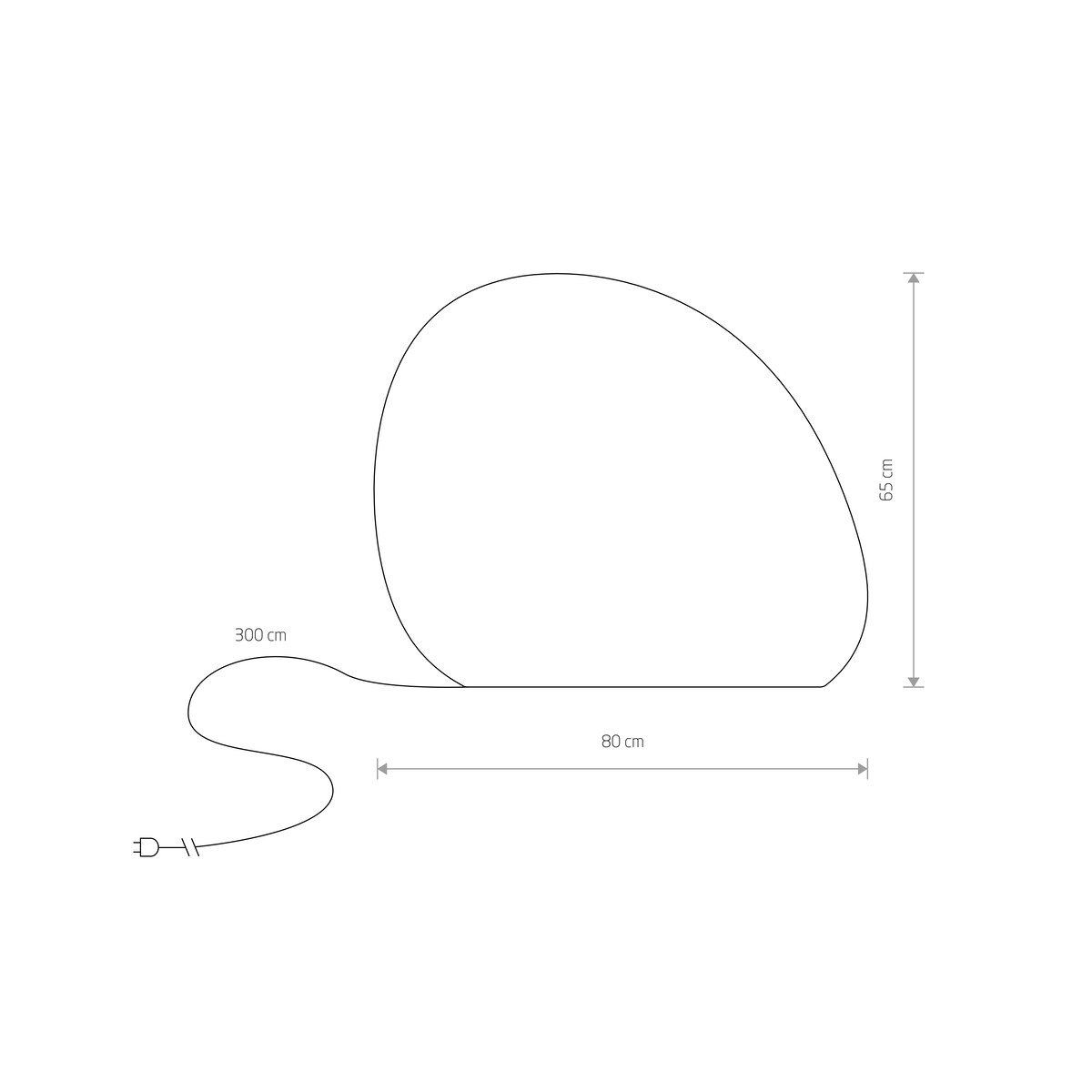 Lampka Stone L 10581 przenośna do ogrodu biała, Nowodvorski