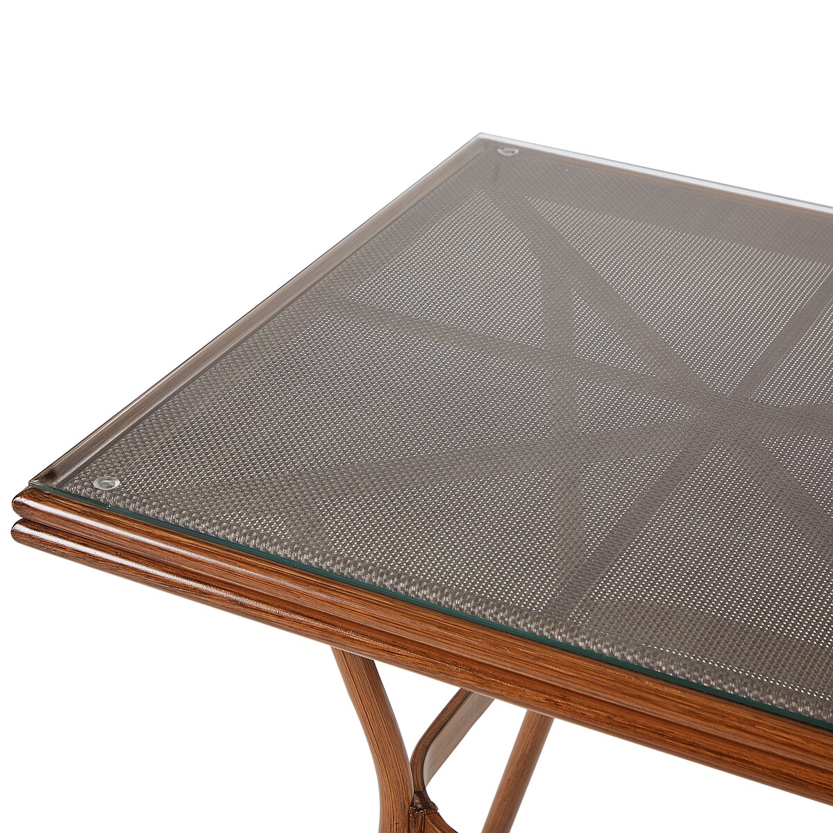 Stół ogrodowy CASPRI II 80 cm 80 cm Szkło Szary