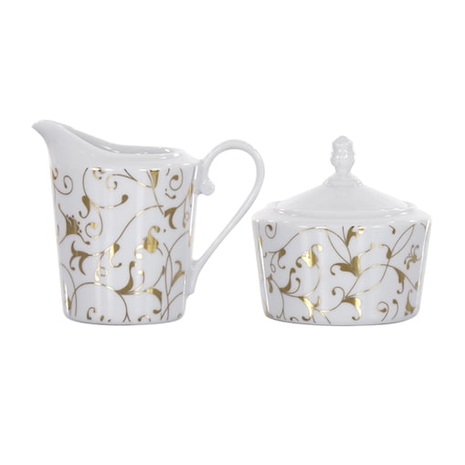 Zestaw cukiernica/mlecznik Cosmopolitan Klasyczny Złoty G142