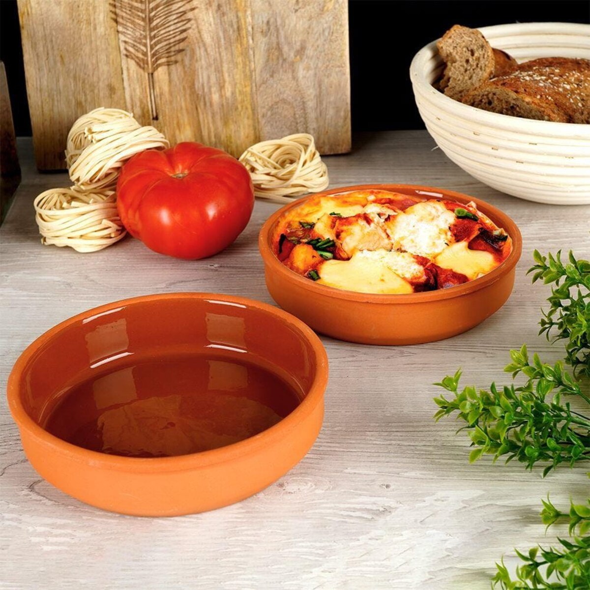 Zestaw do zapiekania kokilki miski kamionkowe 2 szt. 450ml