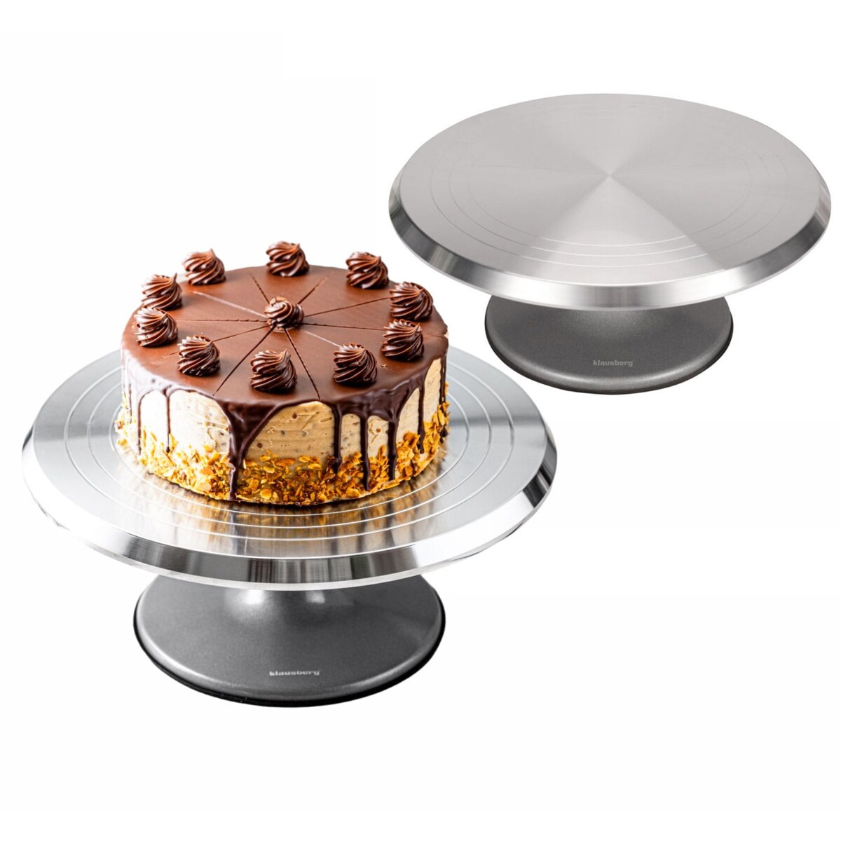 Patera obrotowa do ciast ciasta tortu babeczek 36cm KLAUSBERG