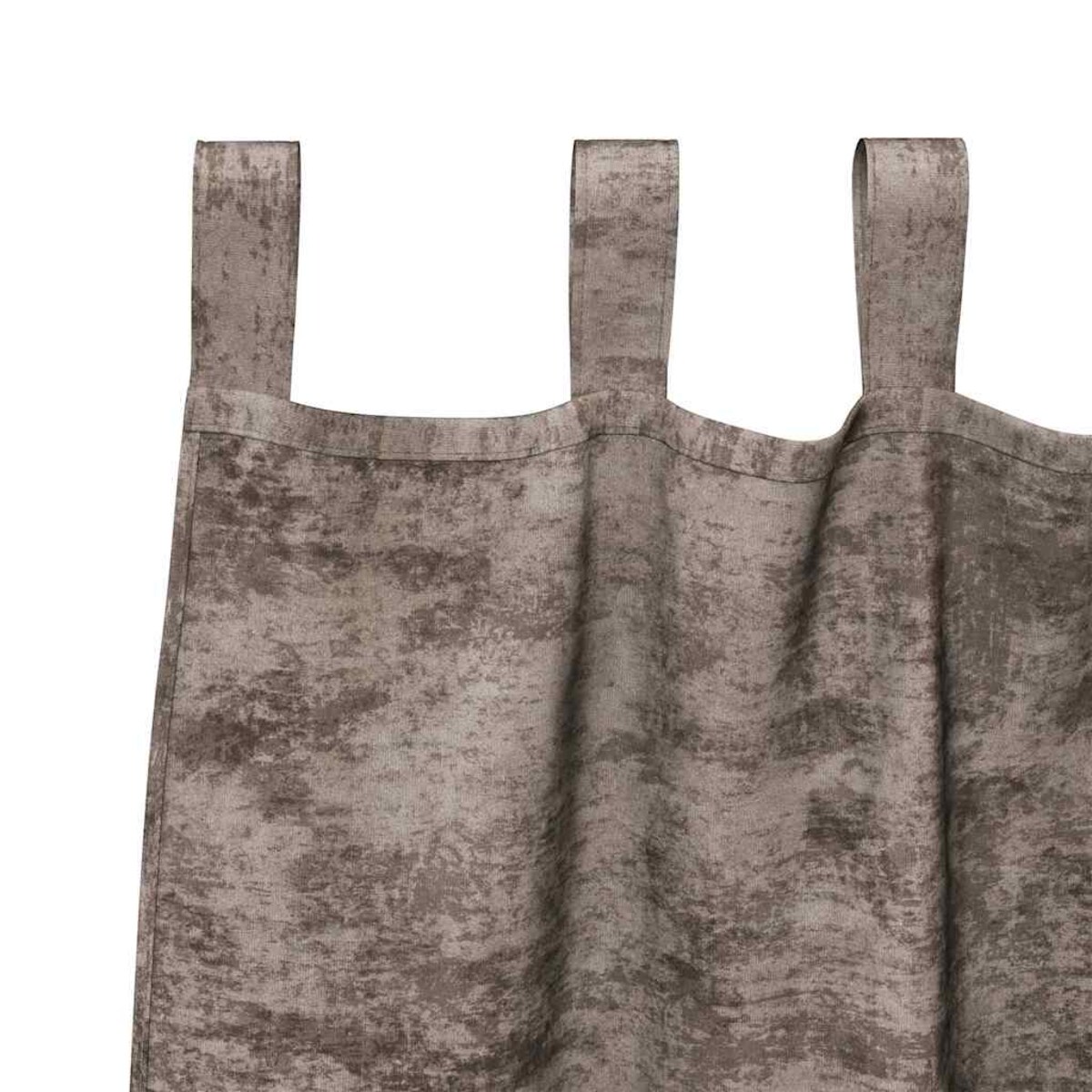 vidaXL Zasłona z zasłonami 2 pcs Cappuccino 245 x 140 cm Aksamit