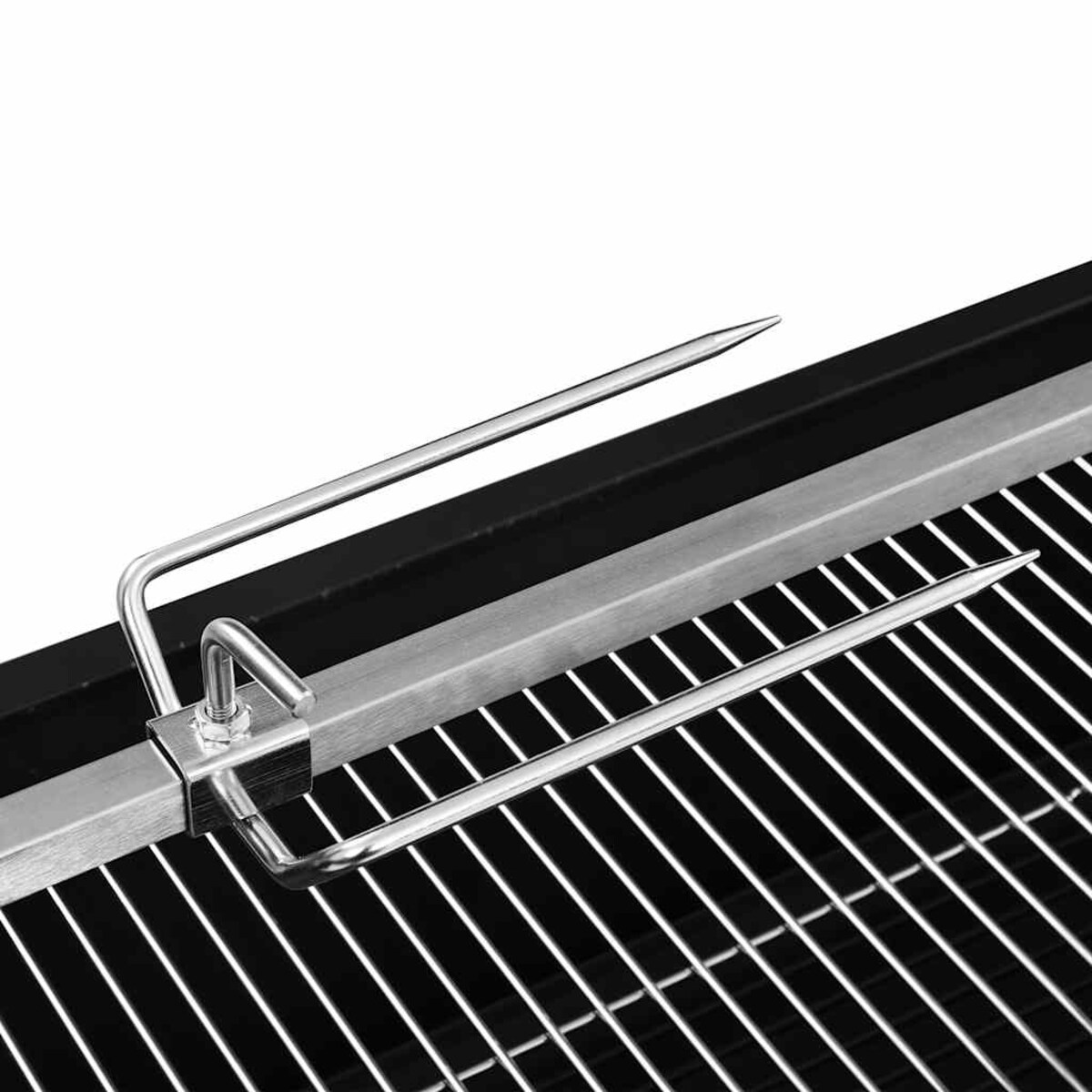vidaXL Grill elektryczny z rożnem, stal nierdzewna