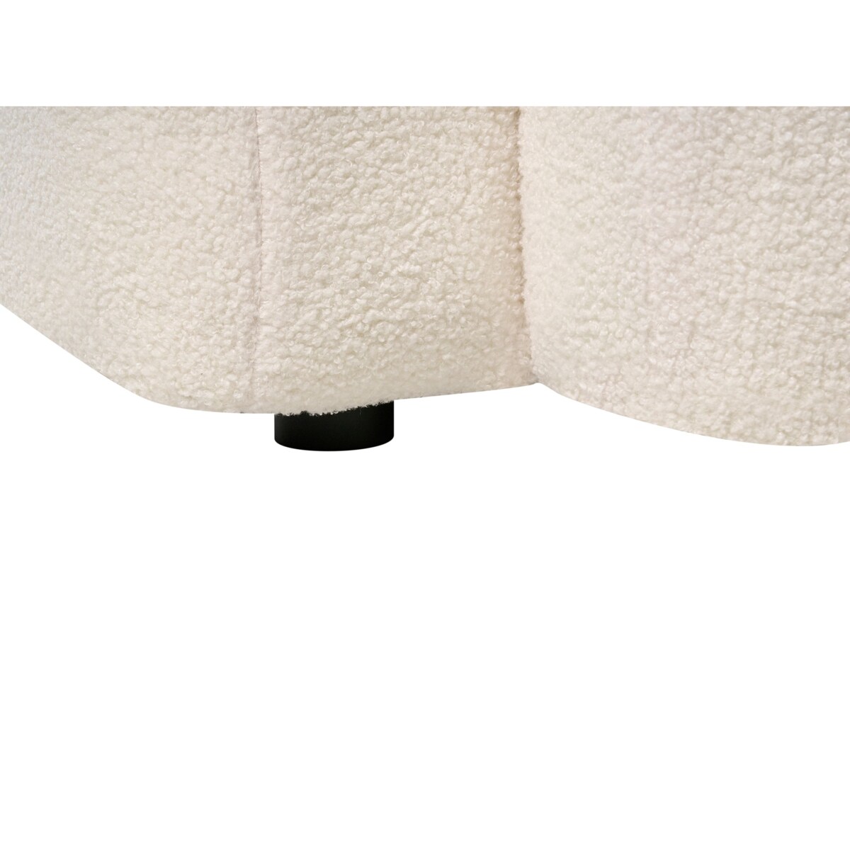 Sofa dla 3 osób AFOSS Boucle Złamana biel