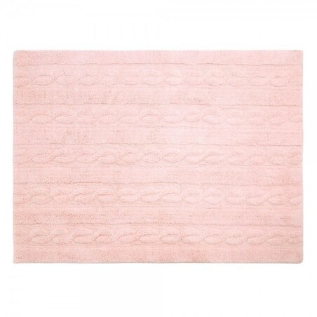 Dywan Bawełniany Trenzas Soft Pink 80x120 cm Lorena Canals