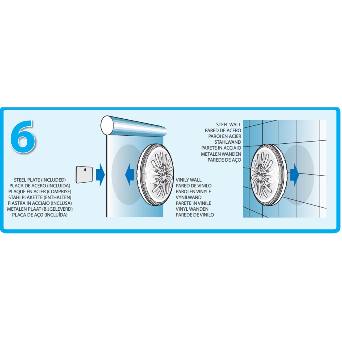 Lampa basenowa magnetyczna LED GRE 2 sztuki