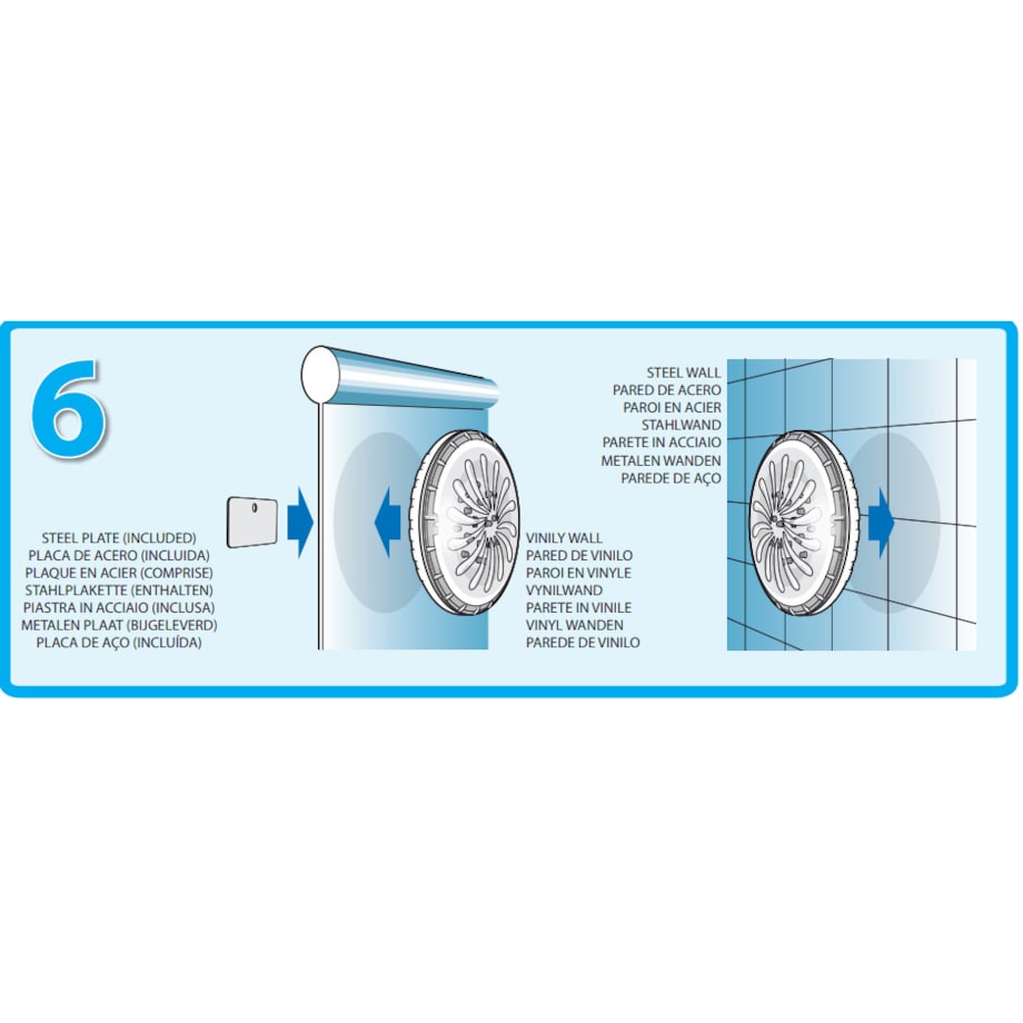 Lampa basenowa magnetyczna LED GRE 2 sztuki