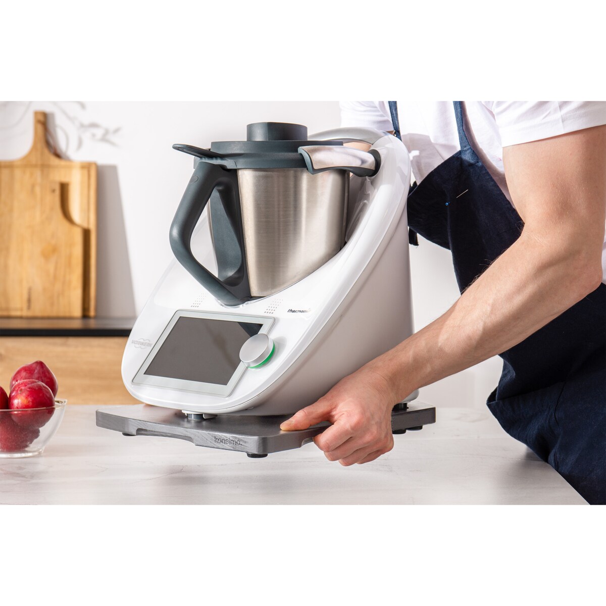 KONSIMO COQUERE Stojak na Thermomix, szary