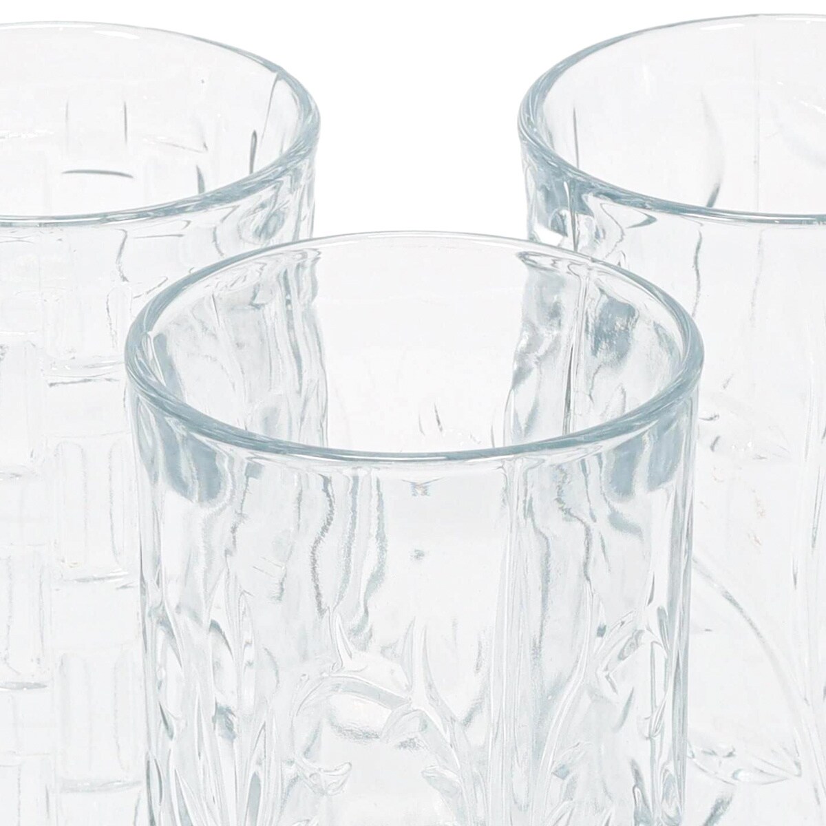 Zestaw 3 szklanek we wzory, 380 ml