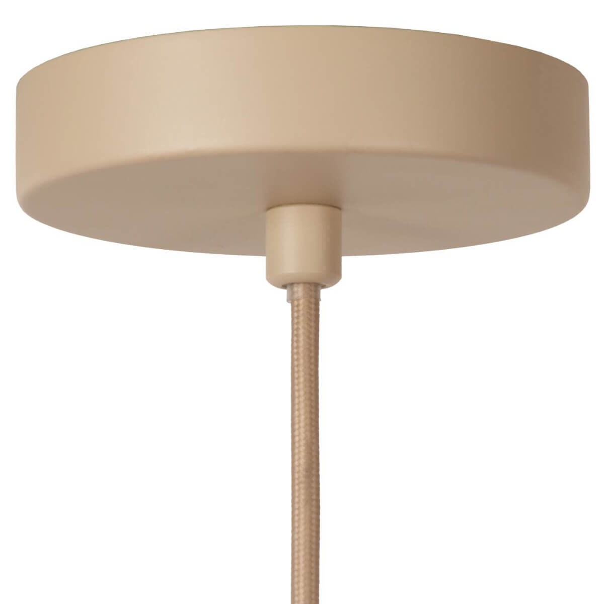 Naturalna lampa wisząca Corina 03447/52/38 Lucide tkanina beżowa