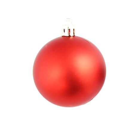 vidaXL Zestaw bombek, 100 elementów, 3/4/6 cm, czerwony