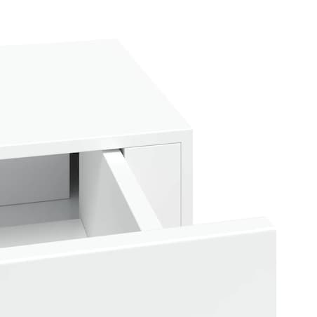 vidaXL Półka ścienna z szufladą, biała, 60 x 23,5 x 10 cm, MDF