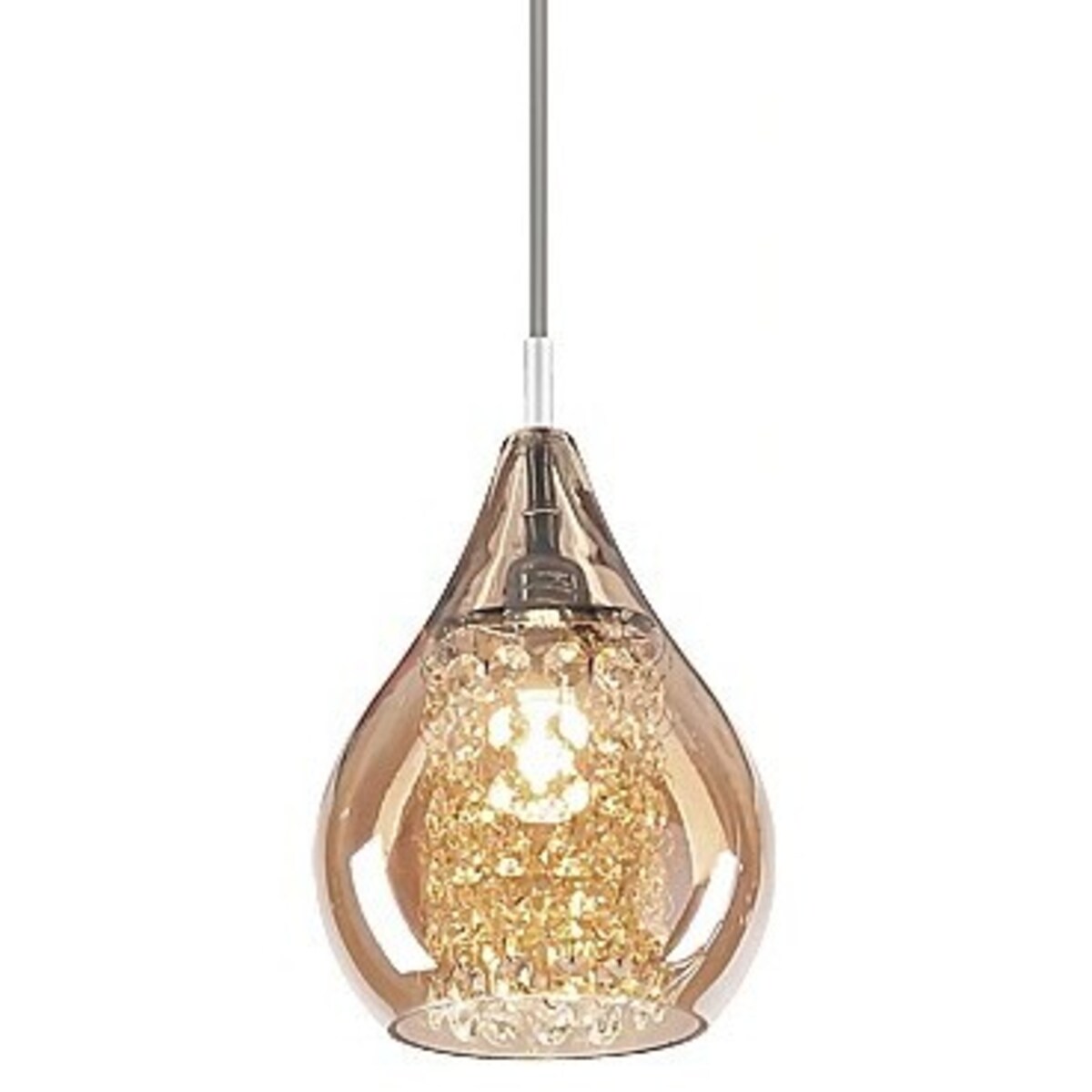 Glamour LAMPA wisząca CASSANDRA 6659 Rabalux szklany zwis kaskada bursztynowa