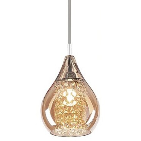 Glamour LAMPA wisząca CASSANDRA 6659 Rabalux szklany zwis kaskada bursztynowa