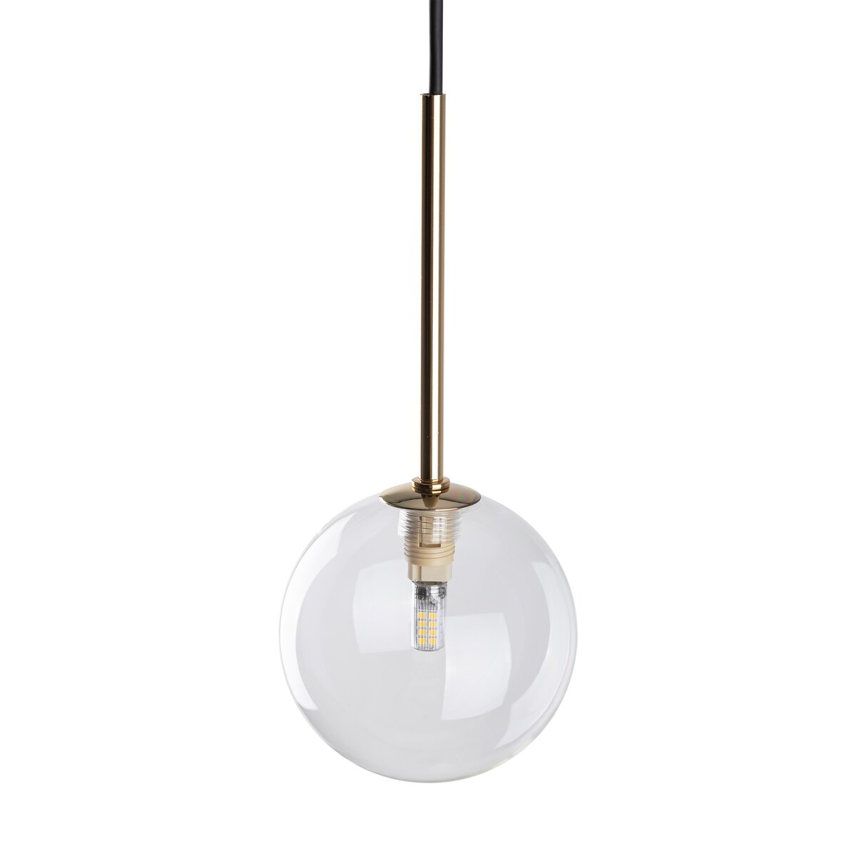 Lampa wisząca TK Lighting NILOS 5941 czarno-złota G9 regulowana wysokość 160 cm