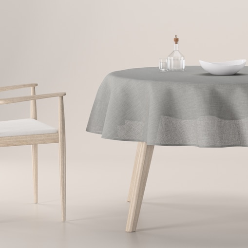 Obrus okrągły 160 x 160 cm szary