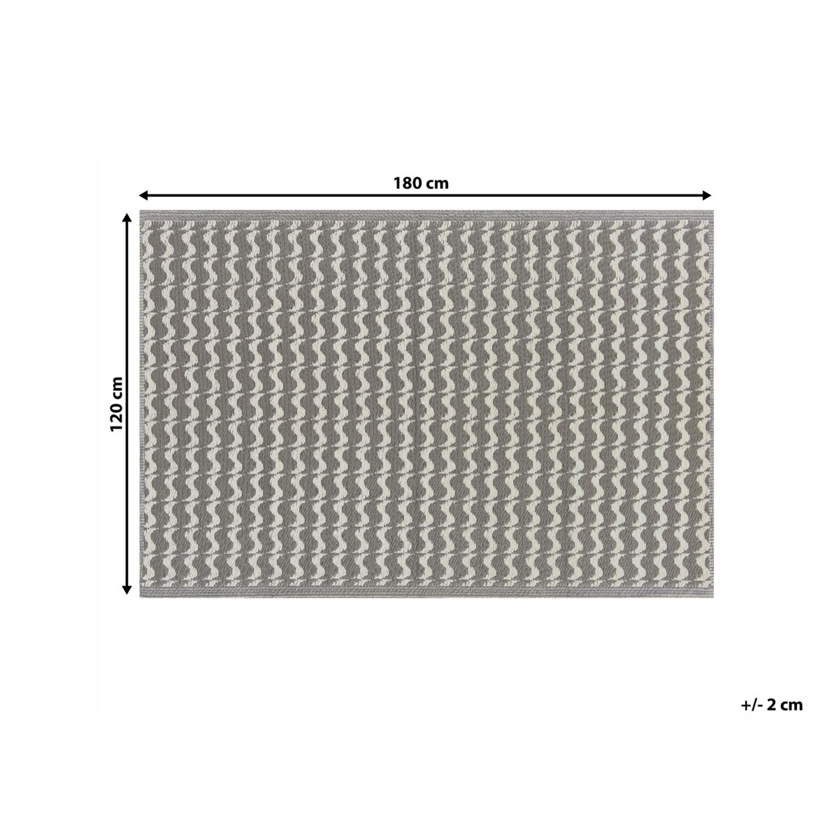 Dywan zewnętrzny 120 x 180 cm szary TUMKUR