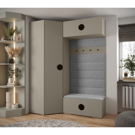 Garderoba do przedpokoju INOVA 4 Z21 kaszmir+czarny+manila16