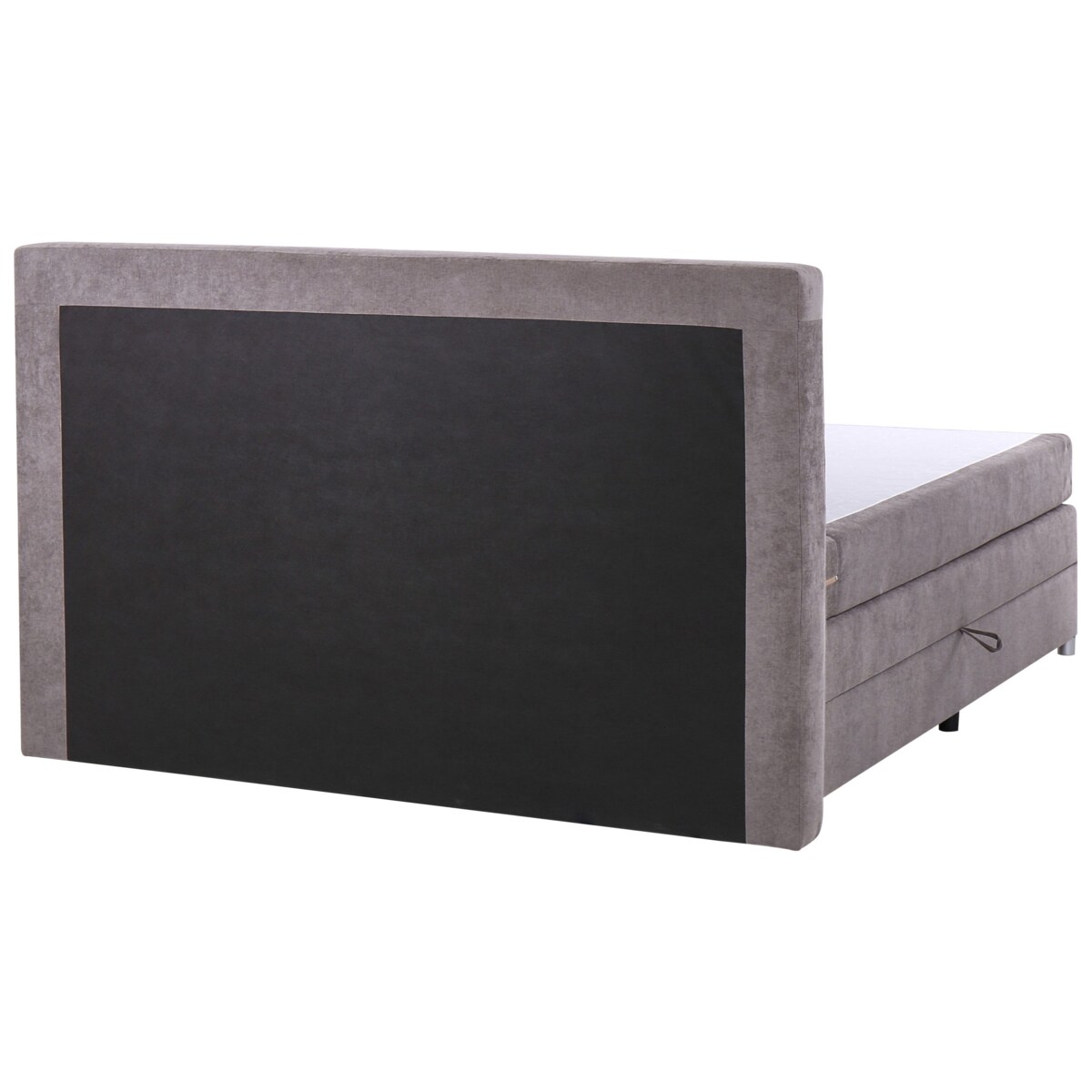 Łóżko kontynentalne z pojemnikami 180 x 200 cm beżowoszare MINISTER