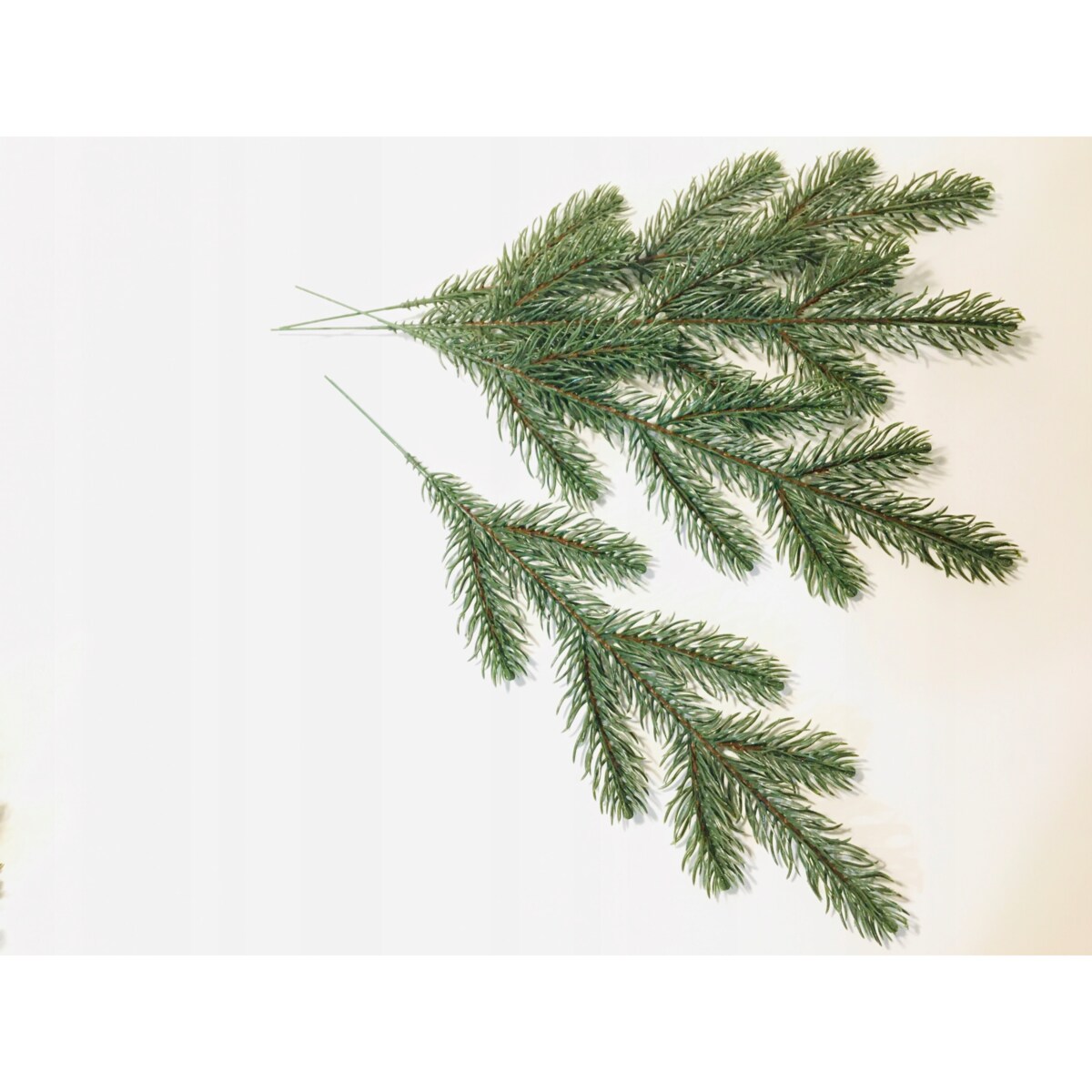 SZTUCZNA GAŁĄZKA jak żywa sosna świerk PIK 6szt na bukiet stroik zielona