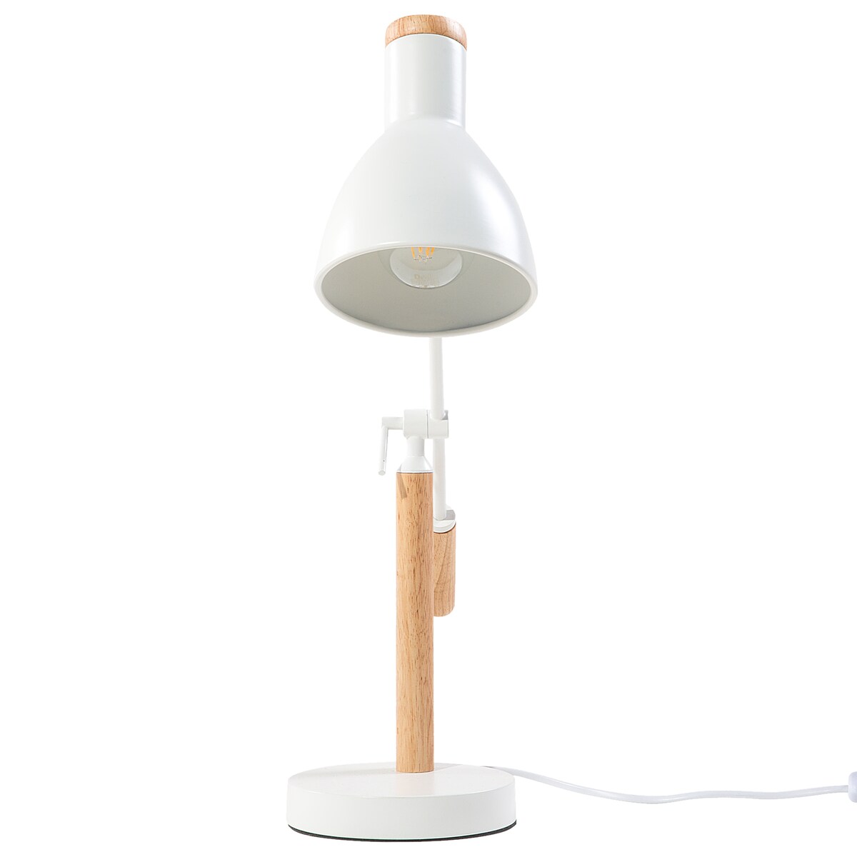 Lampa biurkowa PECKOS Regulowana Metal Biały