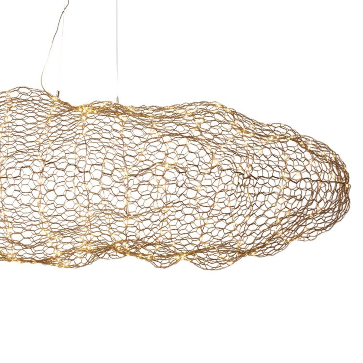 Lampa wisząca Hayden 4201260-6501 By Rydens LED 20W 2700K chmurka złota