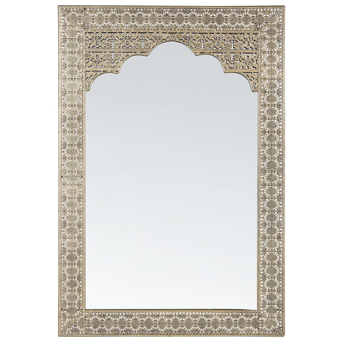 Lustro ścienne 60 x 90 cm złote PALI