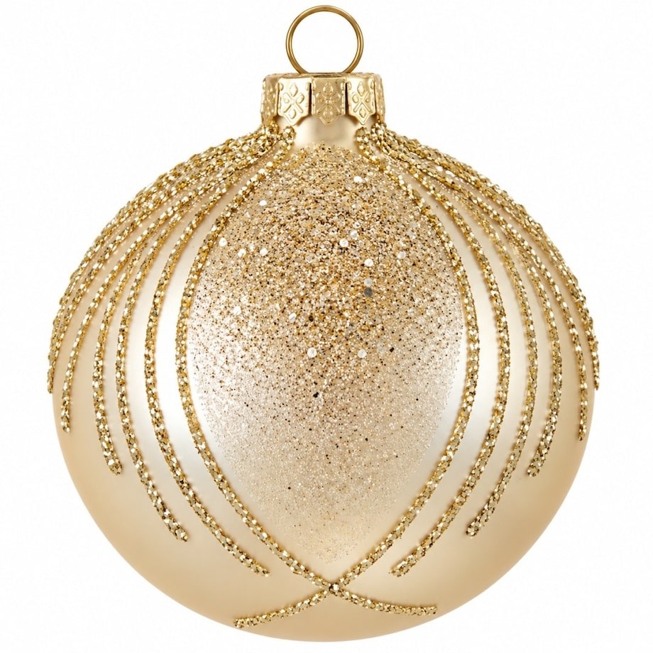 Bombka szklana 4 szt. Ø 100 mm CHARMING