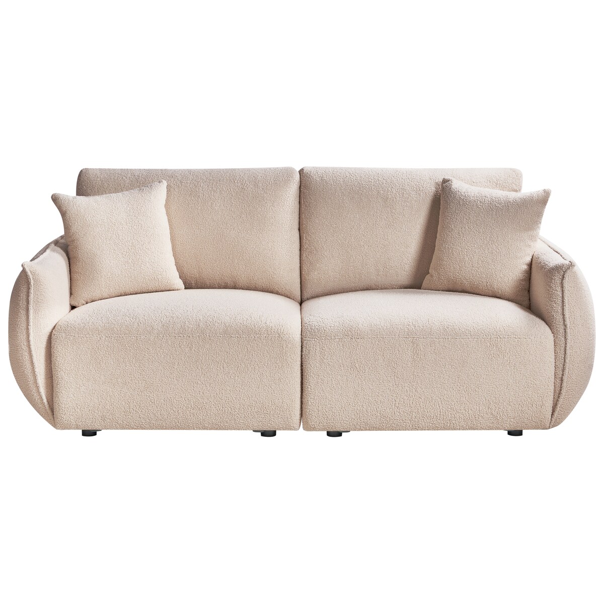 Sofa modułowa dla 2 osób MESNALI Boucle Beżowy