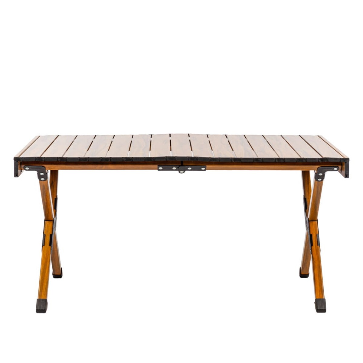 Składany stół kempingowy, Drevo 90cm, Aluminiowy