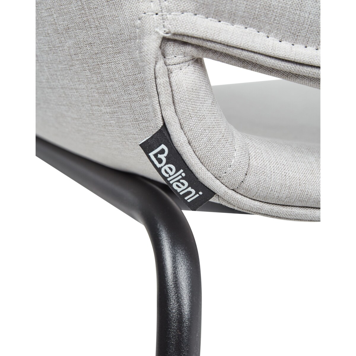 Krzesło do jadalni AXTEL Zestaw 2 Tkanina Złamana biel