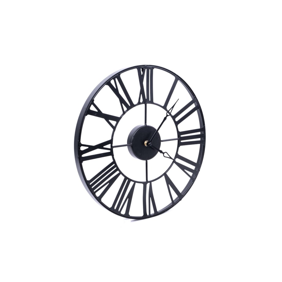 Zegar ścienny z cyframi rzymskimi, Ø 37 cm
