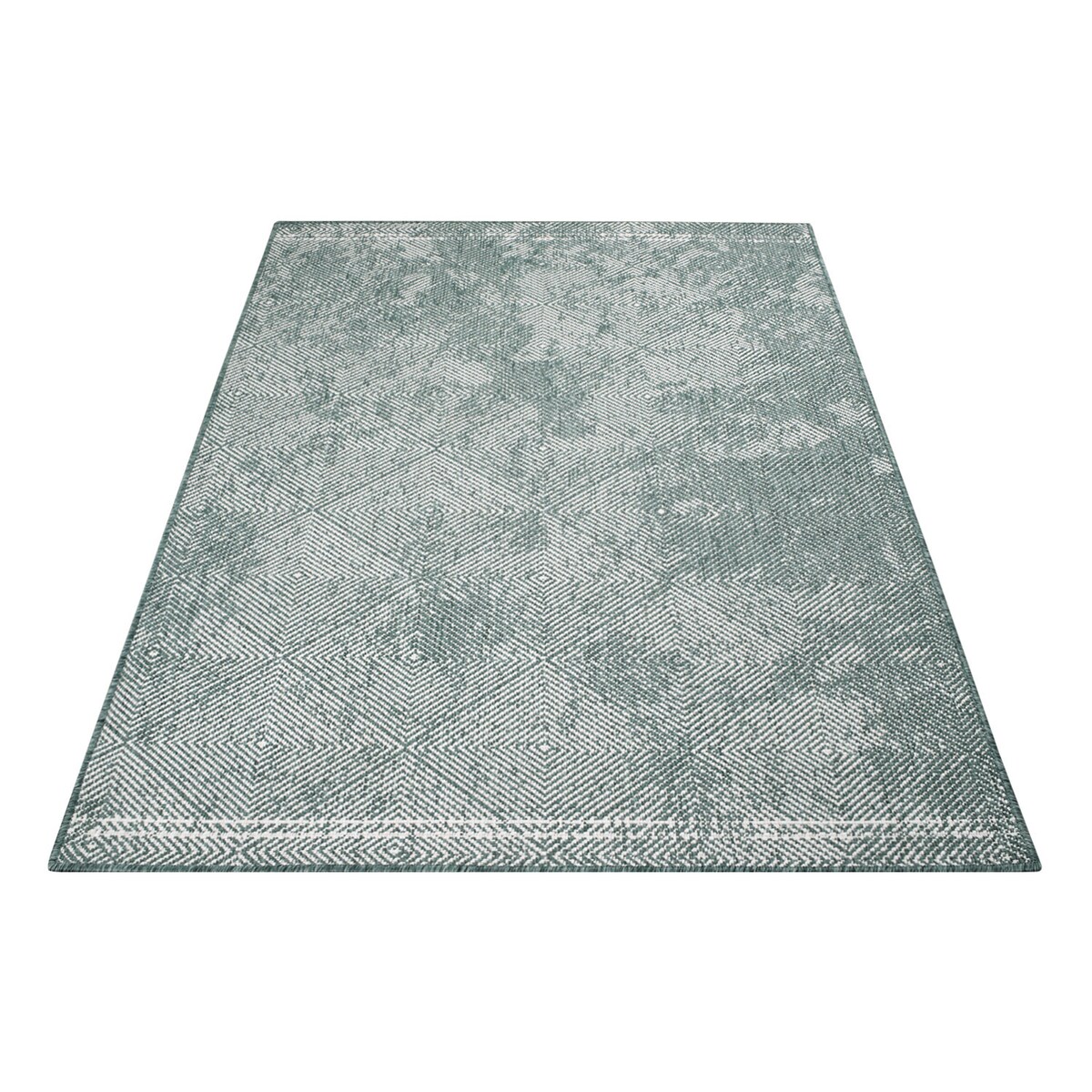 Funkcjonalny dywan na zewnątrz i do wnętrz, dwustronny DUO 58450 Zielony 80x150