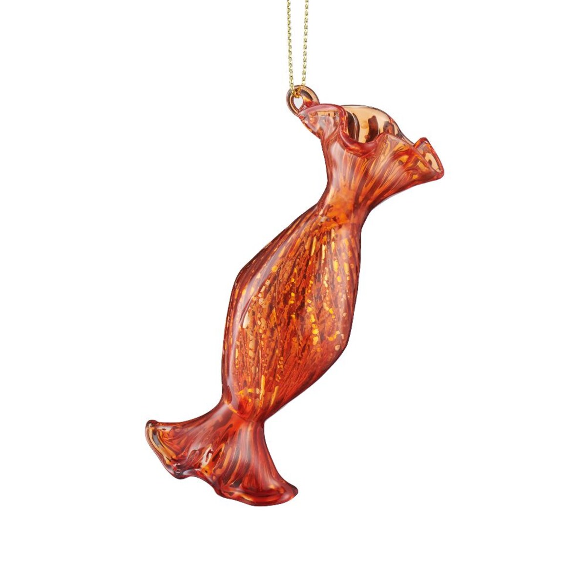 VILLA ITALIA Bombka szklana CUKIEREK orange 9 cm